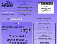 Tablet Screenshot of cooksjewelers.com